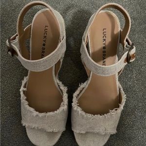Lucky Brand Tan Summer Wedge